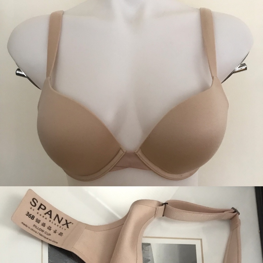 NEW SPANX Pillow Cup Nude Bra 36B Comfortable 🔥